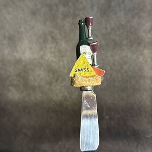 Wine and Cheesee Stainless Steel Butter Knife!